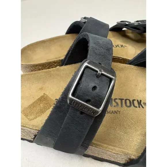 New (no box) Birkenstock Mayari Black Strappy Footbed Sandal Size 37 (6-6.5) - Picture 9 of 9